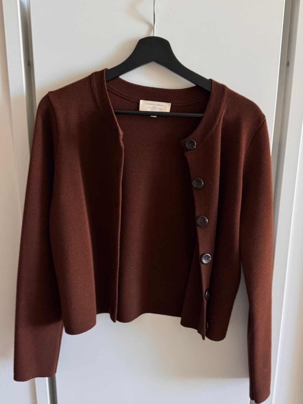 Sezane Wool Brown Cardigan - Picture 3 of 4